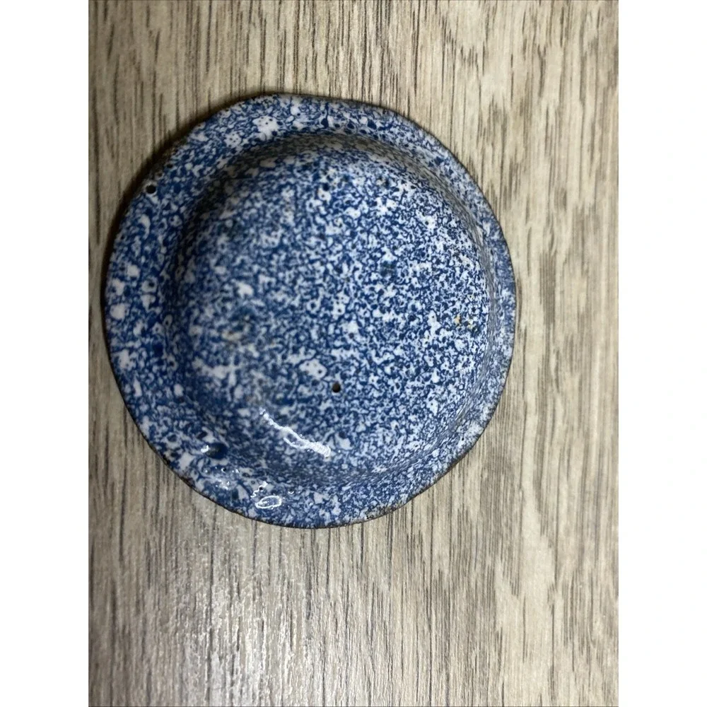 Antique‎ German Doll Kitchen Pans Rare Blue Speckled Granite Ware Bing Marklin